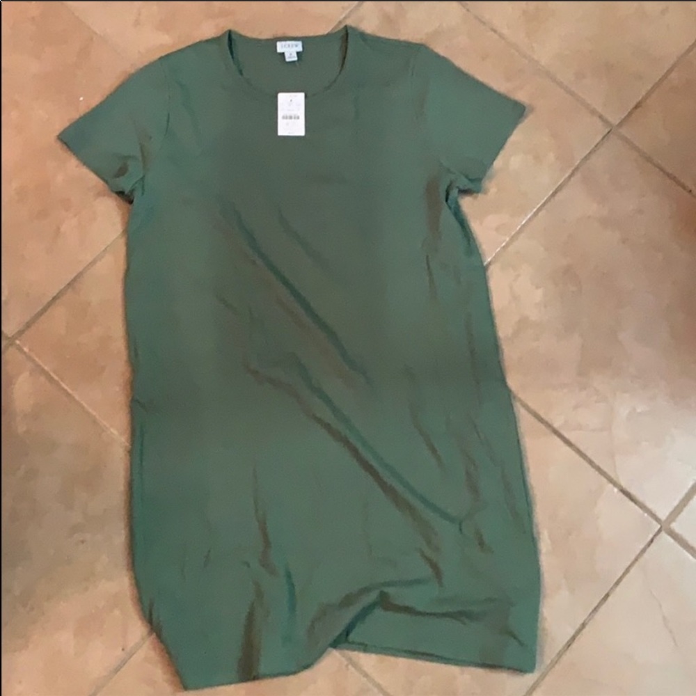 Green stretch summer dress